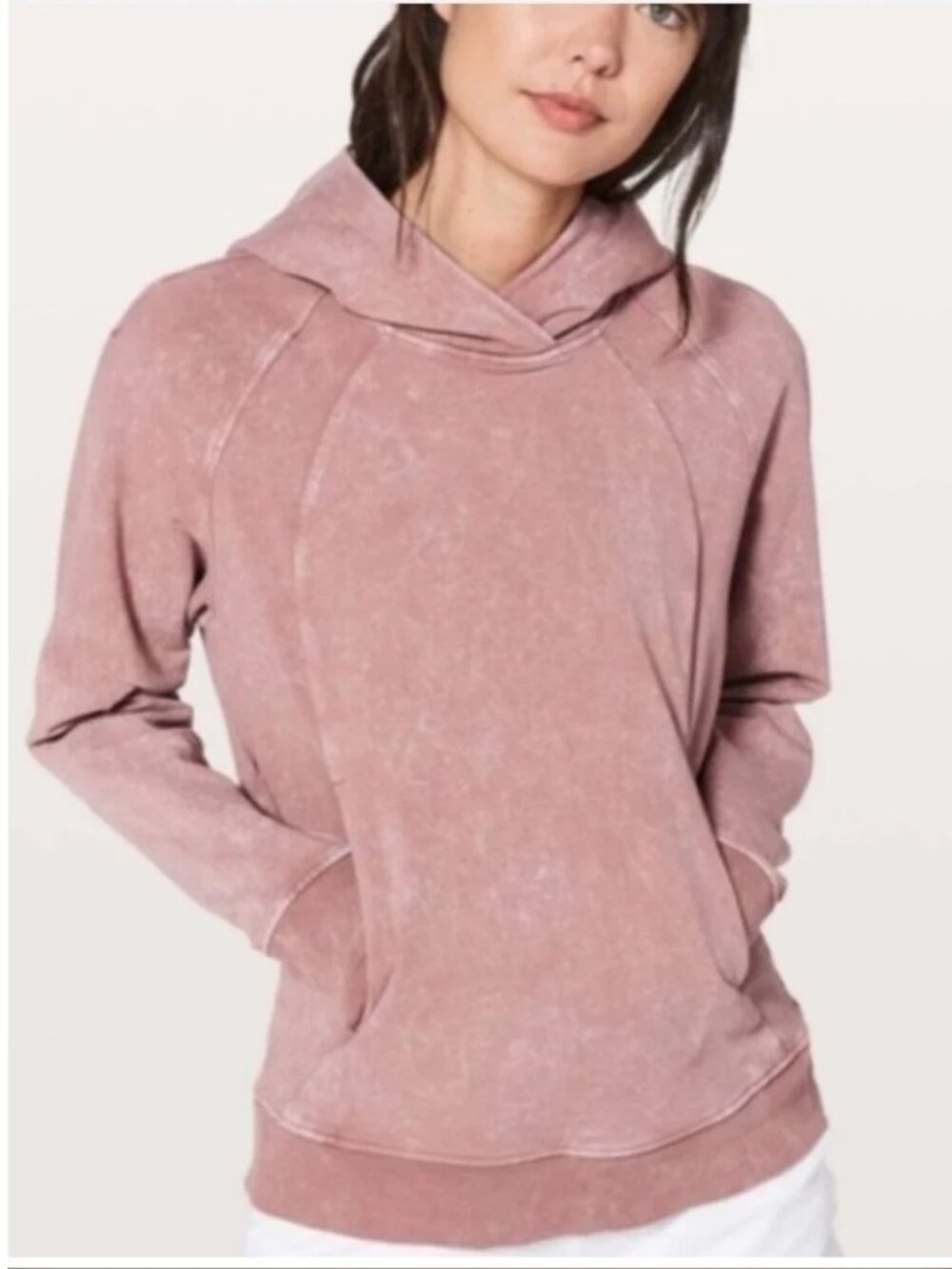 Lululemon Scuba Pullover In Washed Quicksand Pink Dusty